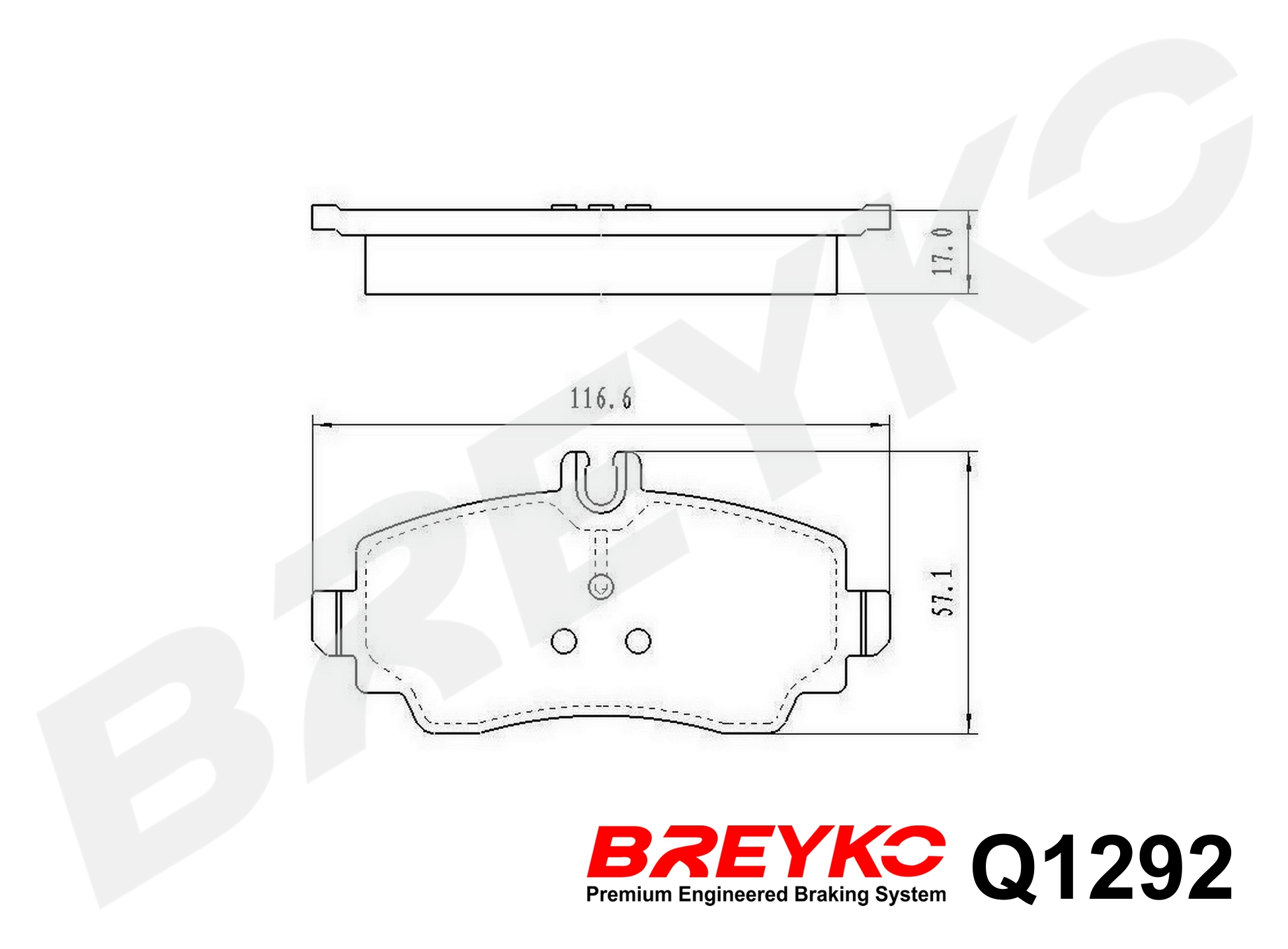 DAVID VASCO Q1292 BREYKO PREMIUM Brake Pad Set, disc brake
