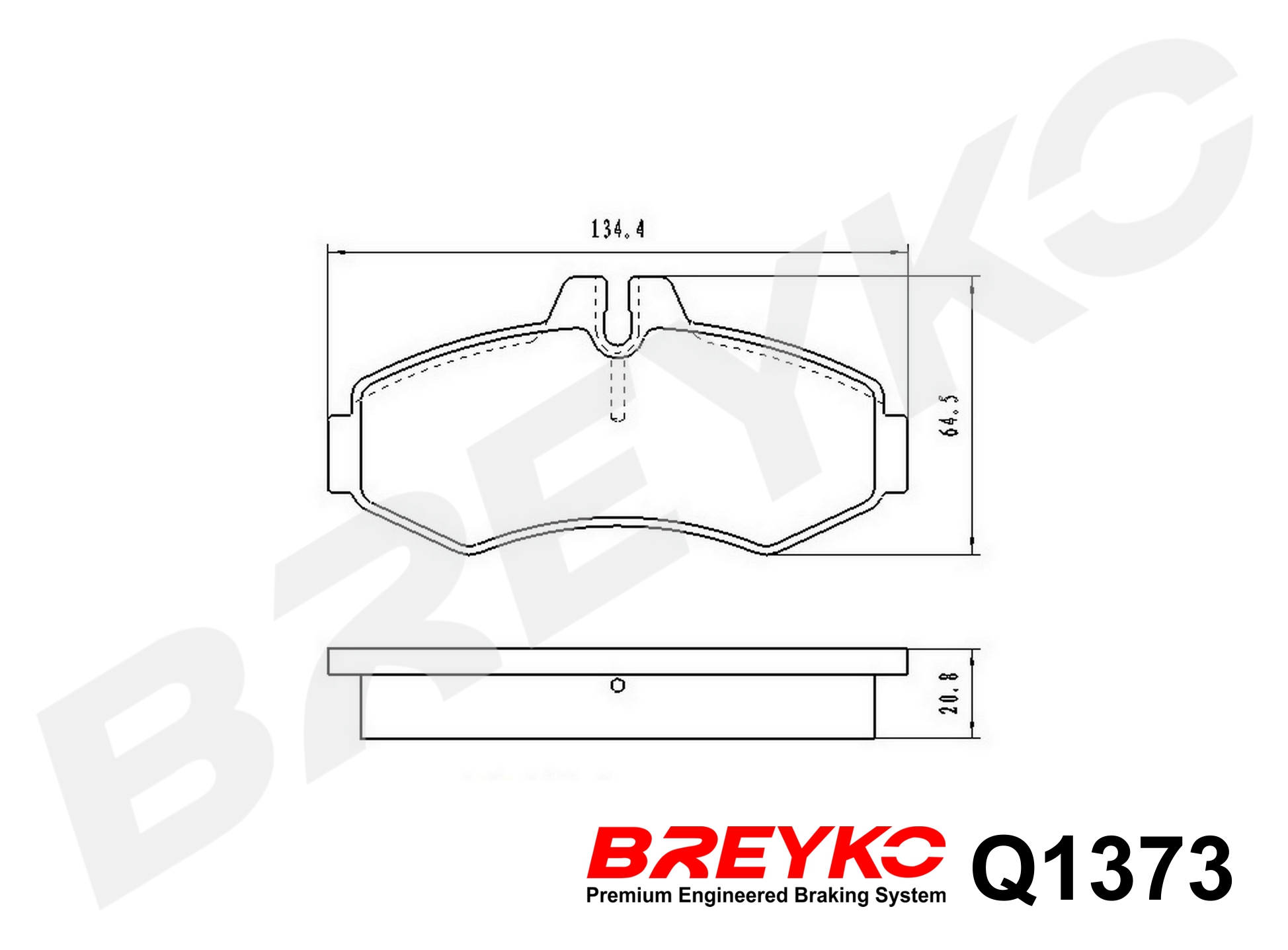 DAVID VASCO Q1373 BREYKO PREMIUM Brake Pad Set, disc brake