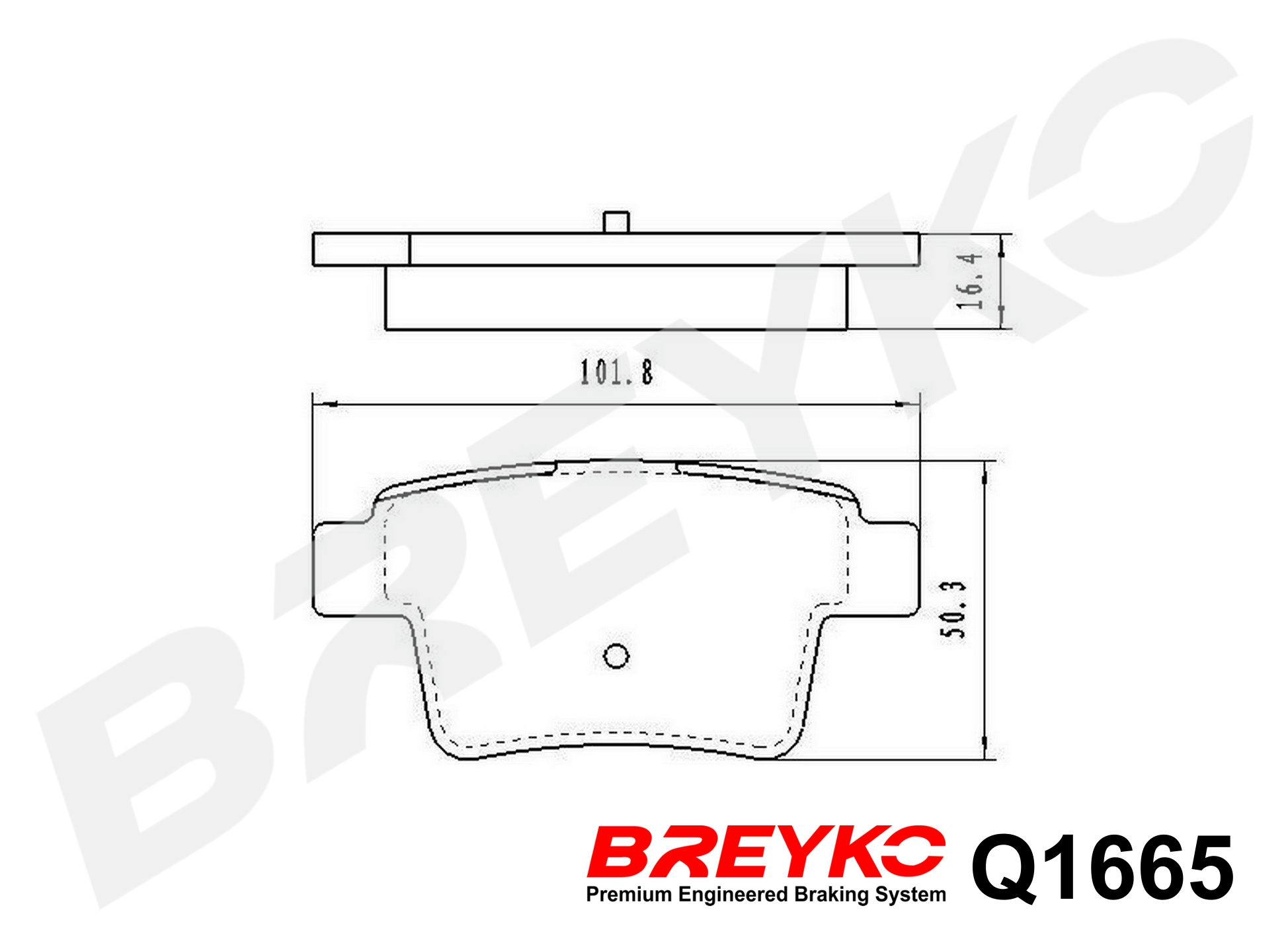 DAVID VASCO Q1665 BREYKO PREMIUM Brake Pad Set, disc brake