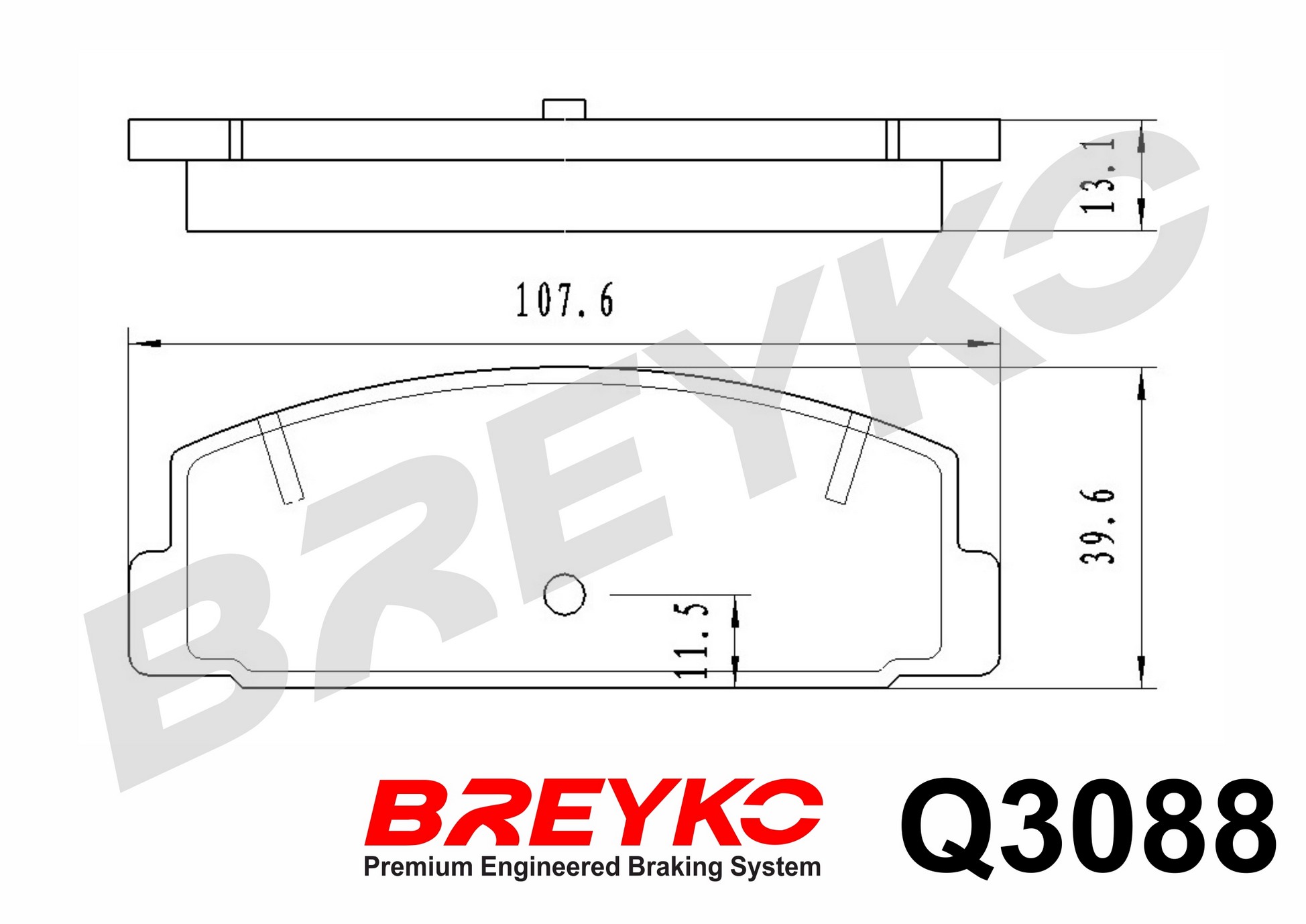 DAVID VASCO Q3088 BREYKO PREMIUM Brake Pad Set, disc brake