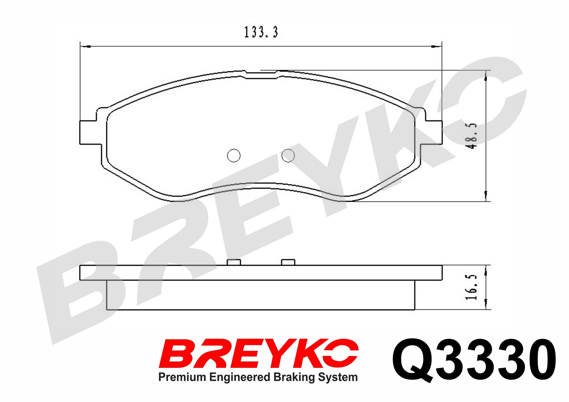 DAVID VASCO Q3330 BREYKO PREMIUM Brake Pad Set, disc brake