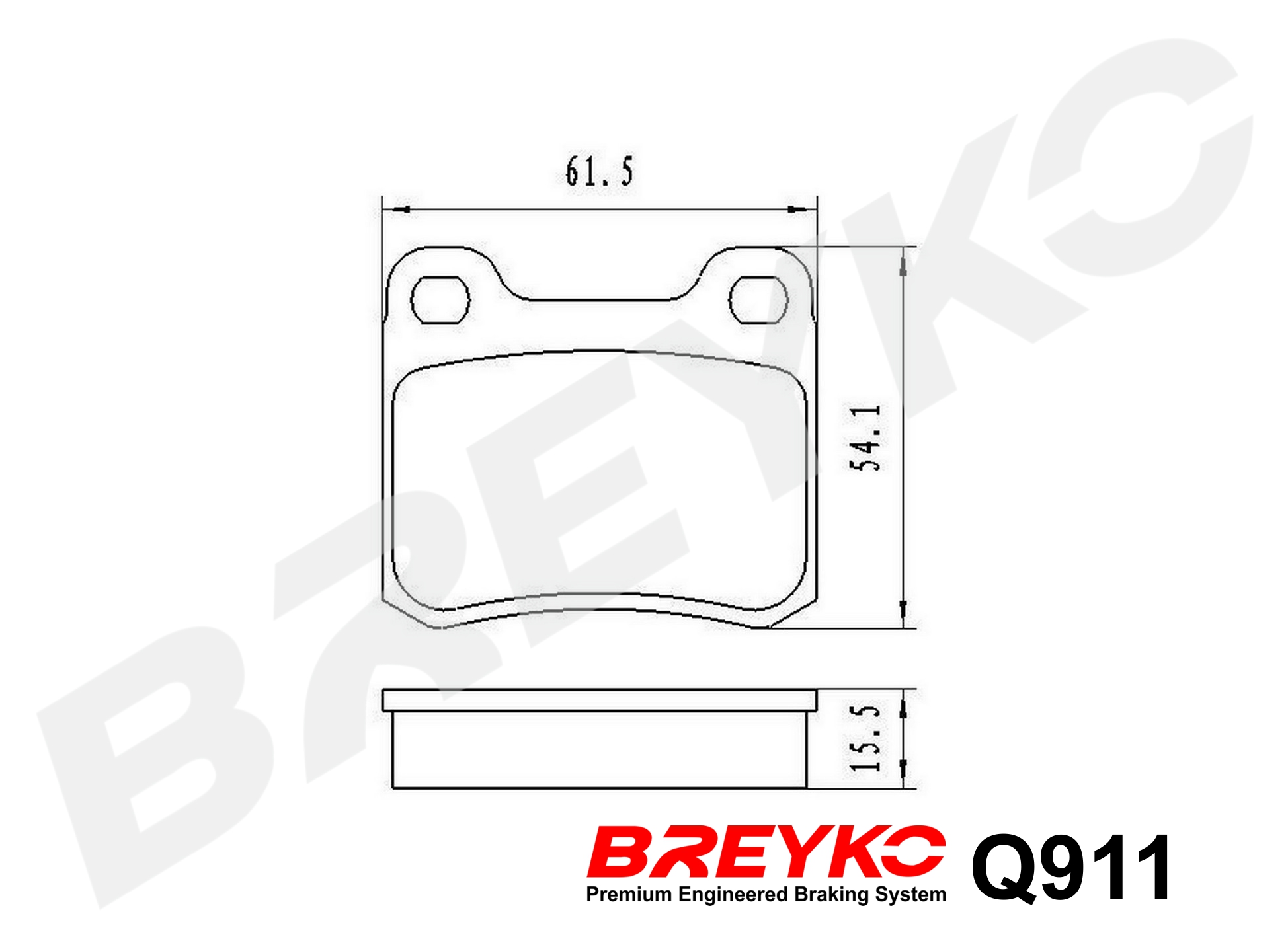 DAVID VASCO Q911 BREYKO PREMIUM Brake Pad Set, disc brake