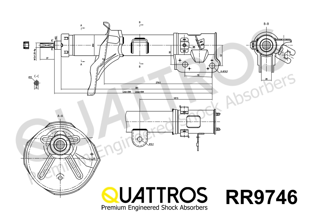 DAVID VASCO RR9746 QUATTROS Shock Absorber