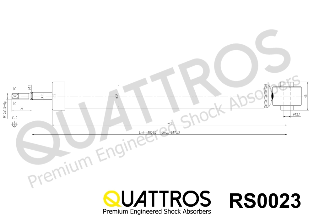 DAVID VASCO RS0023 QUATTROS Ammortizzatore