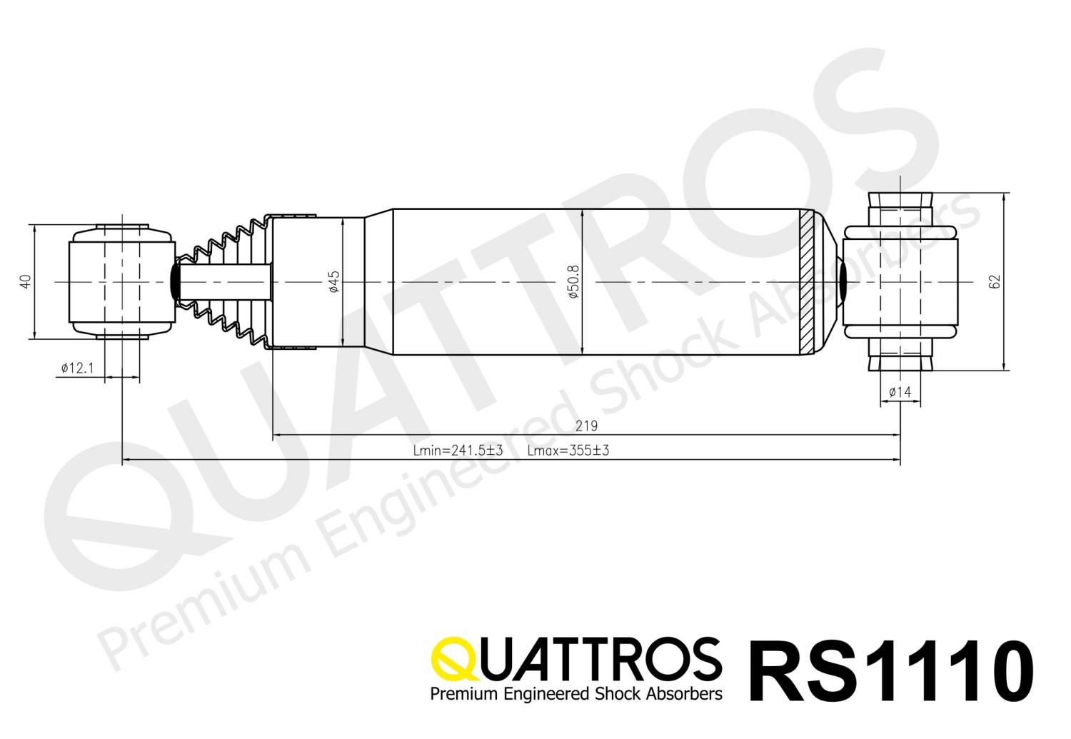 DAVID VASCO RS1110 QUATTROS Ammortizzatore
