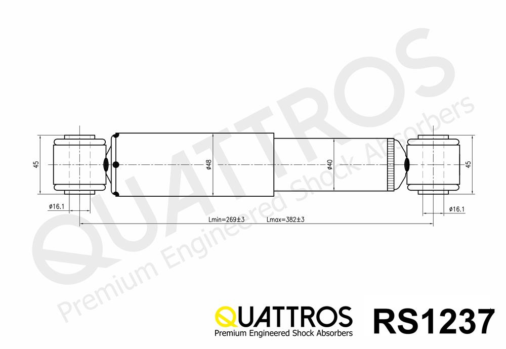 DAVID VASCO RS1237 QUATTROS Ammortizzatore