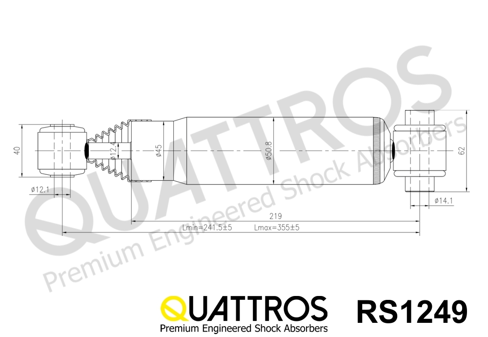 DAVID VASCO RS1249 QUATTROS Ammortizzatore