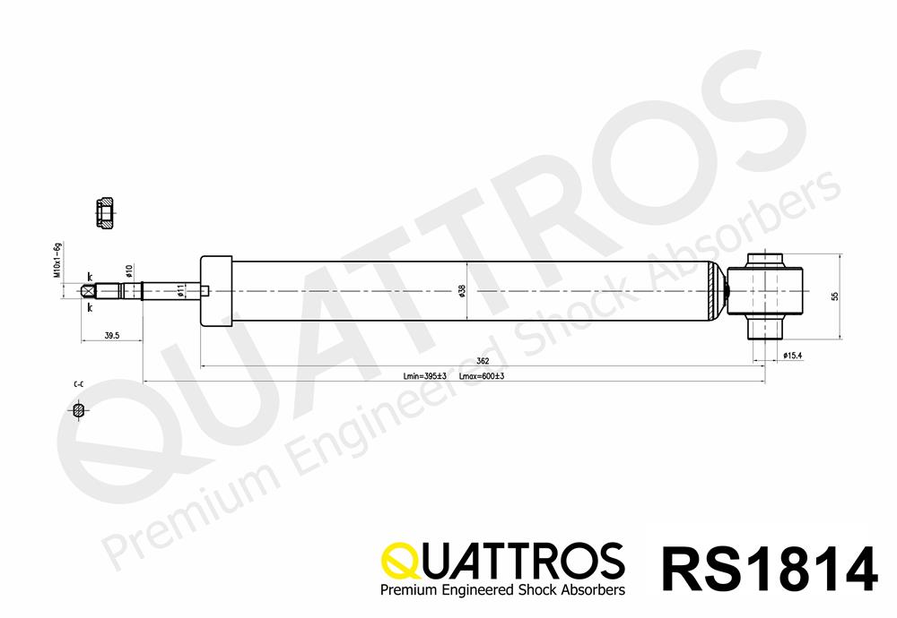 DAVID VASCO RS1814 QUATTROS Ammortizzatore