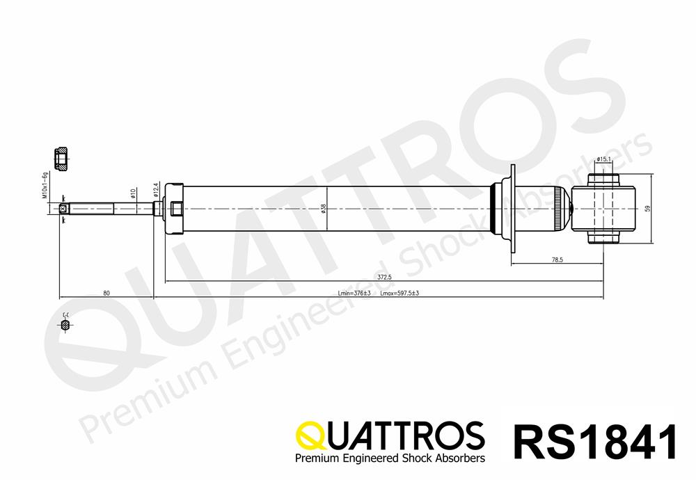 DAVID VASCO RS1841 QUATTROS Ammortizzatore