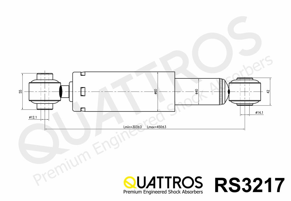 DAVID VASCO RS3217 QUATTROS Ammortizzatore