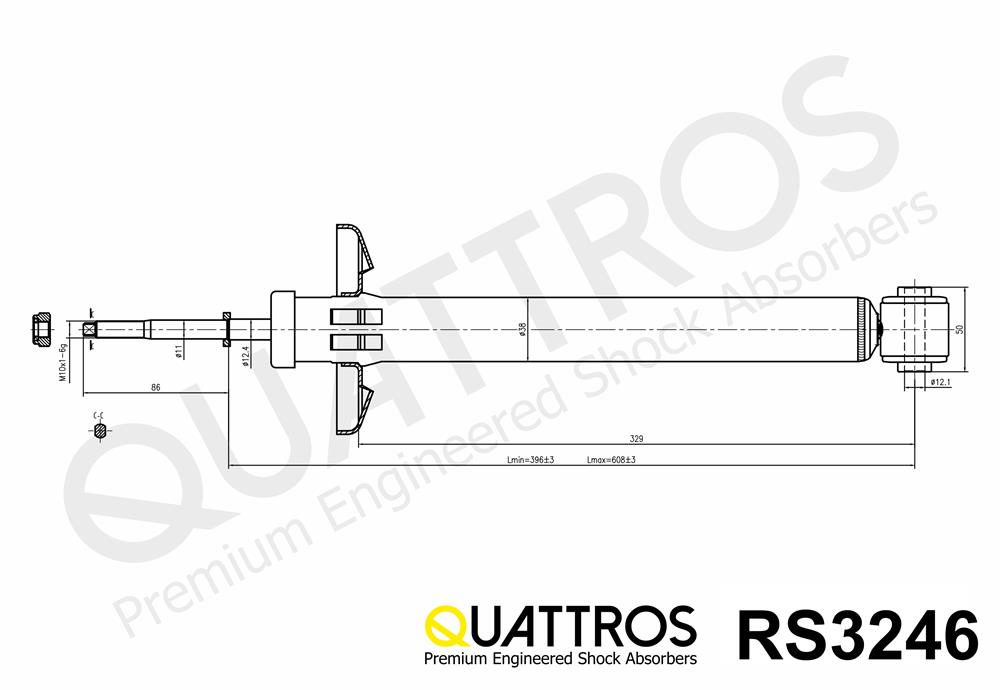 DAVID VASCO RS3246 QUATTROS Ammortizzatore