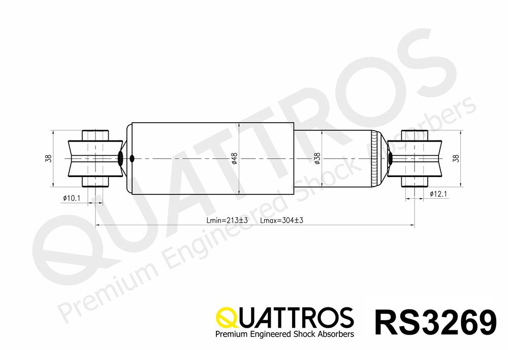 DAVID VASCO RS3269 QUATTROS Ammortizzatore