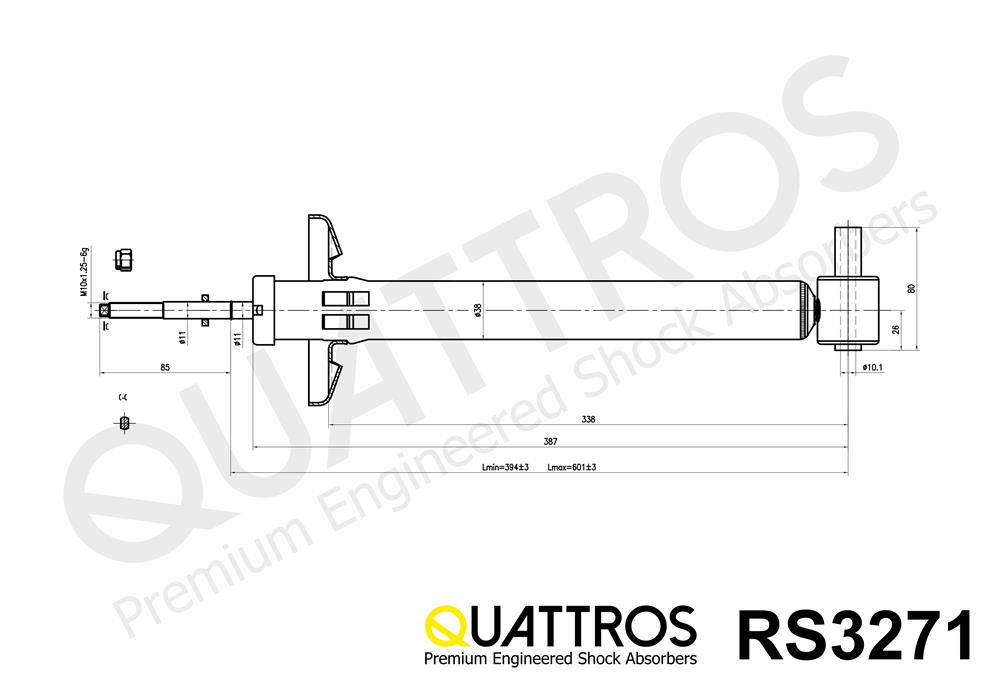 DAVID VASCO RS3271 QUATTROS Ammortizzatore