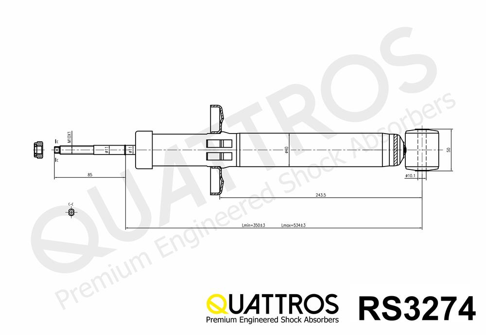 DAVID VASCO RS3274 QUATTROS Ammortizzatore