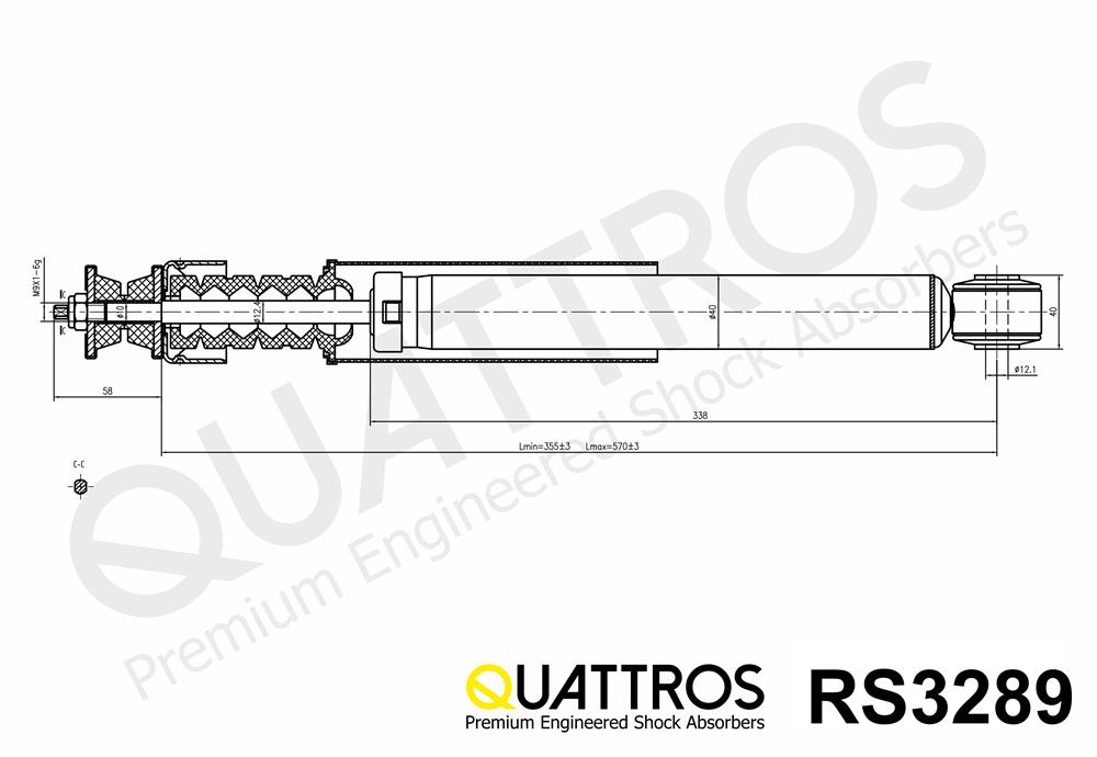 DAVID VASCO RS3289 QUATTROS Ammortizzatore