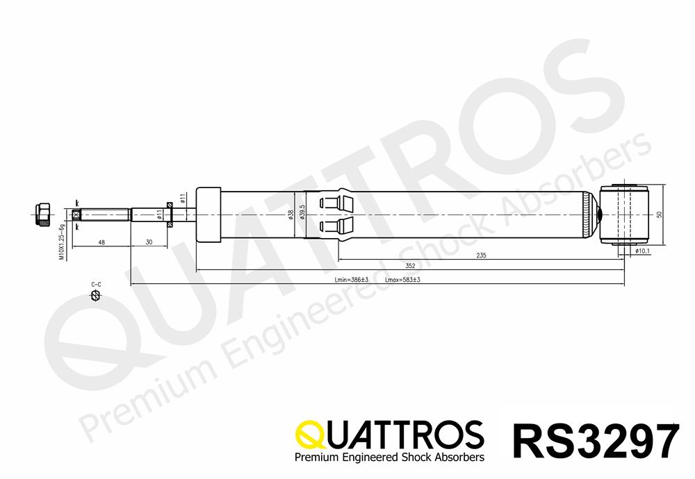 DAVID VASCO RS3297 QUATTROS Ammortizzatore