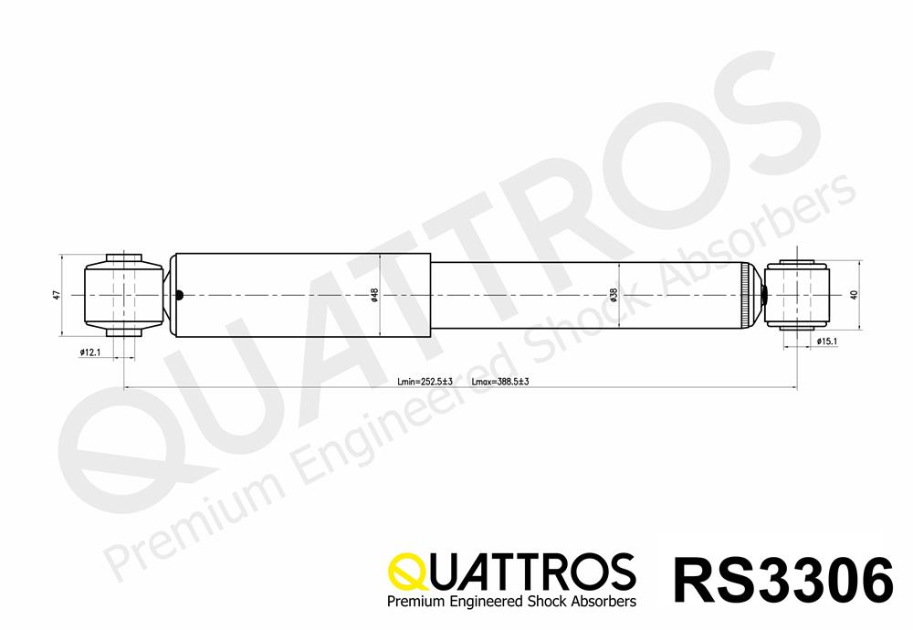DAVID VASCO RS3306 QUATTROS Ammortizzatore