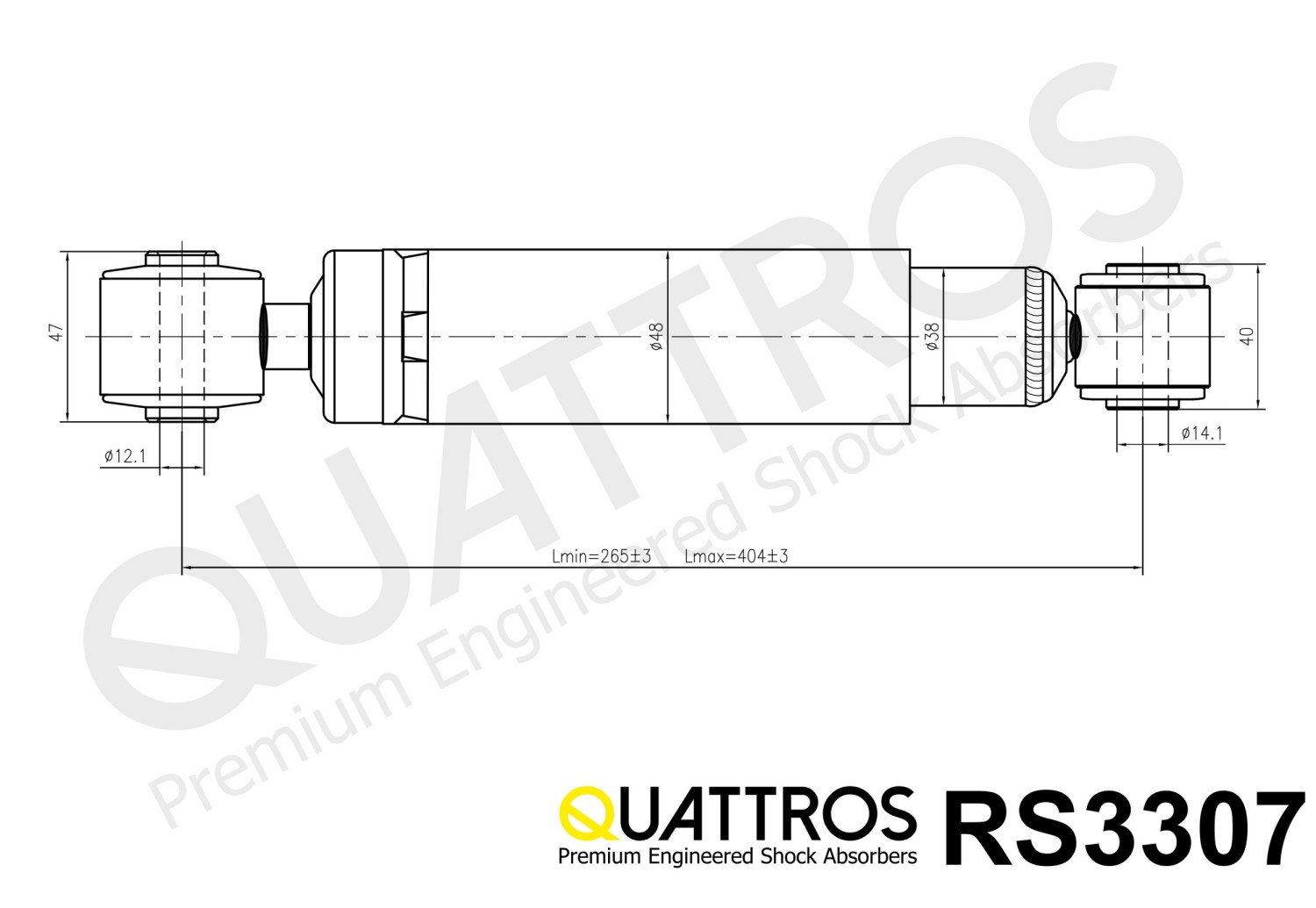 DAVID VASCO RS3307 QUATTROS Ammortizzatore