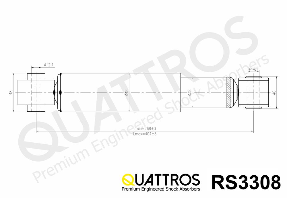 DAVID VASCO RS3308 QUATTROS Ammortizzatore