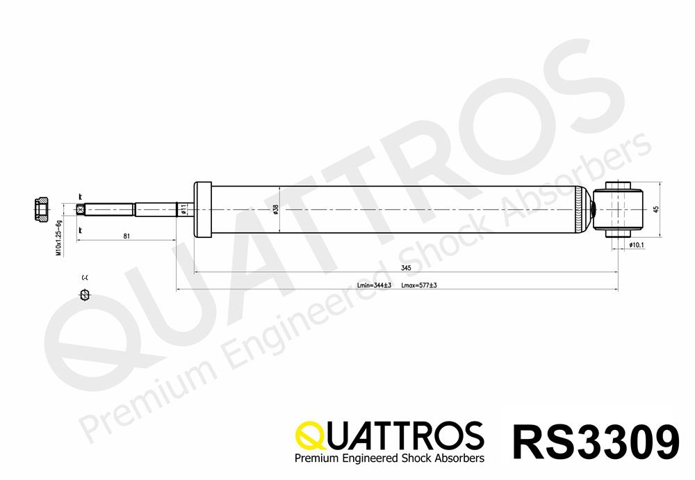 DAVID VASCO RS3309 QUATTROS Ammortizzatore