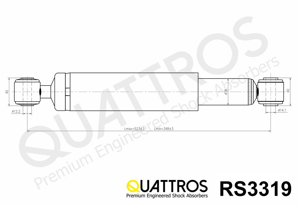 DAVID VASCO RS3319 QUATTROS Ammortizzatore