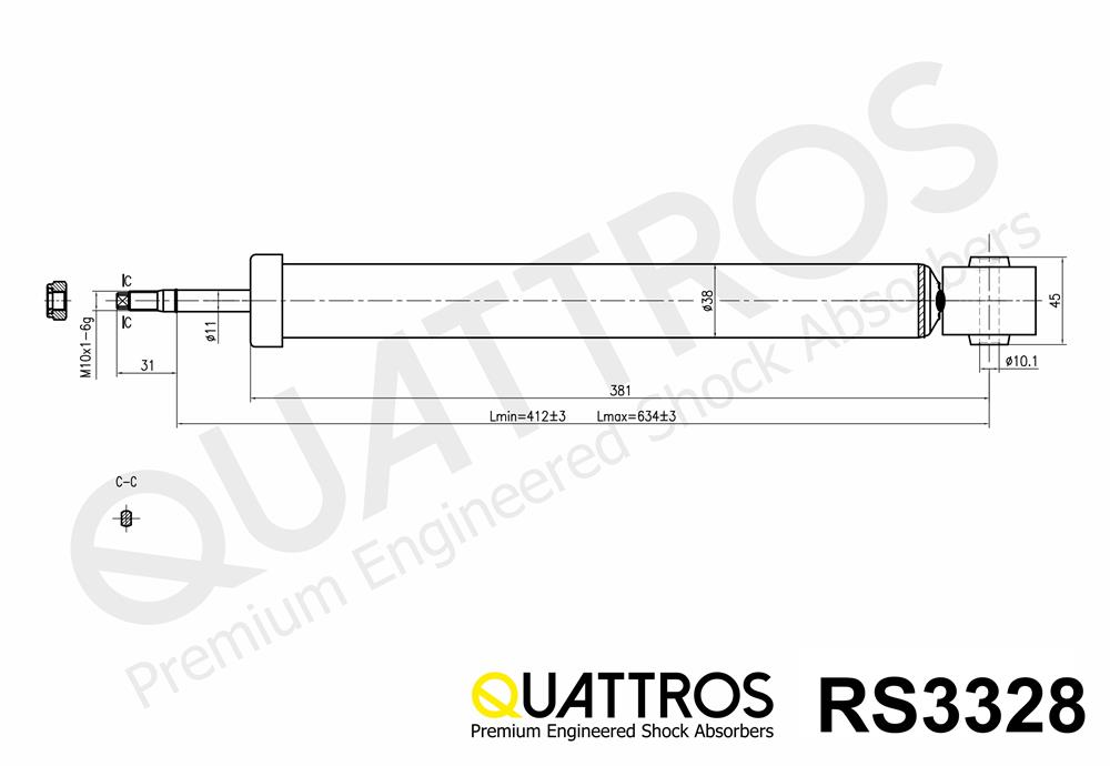 DAVID VASCO RS3328 QUATTROS Ammortizzatore