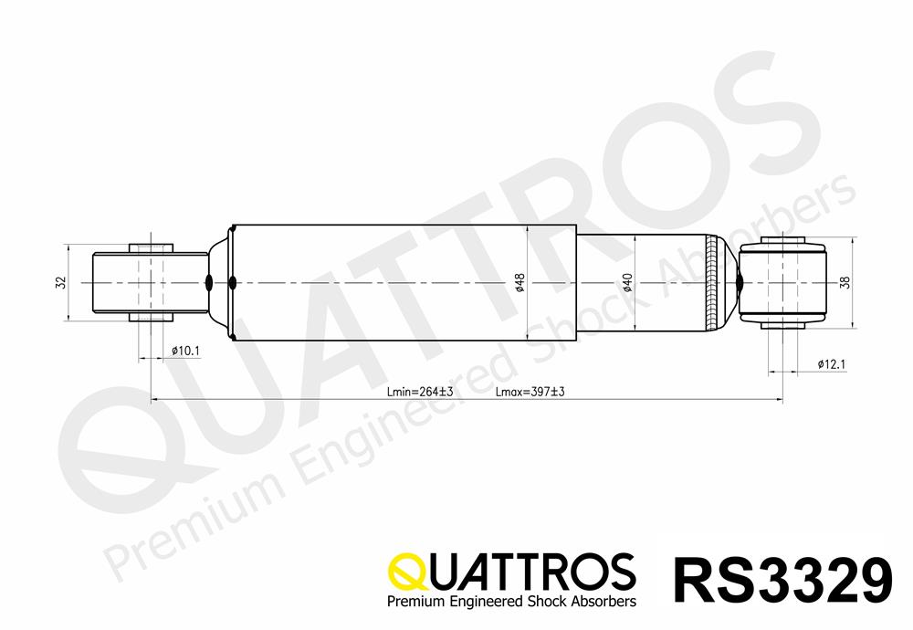 DAVID VASCO RS3329 QUATTROS Ammortizzatore