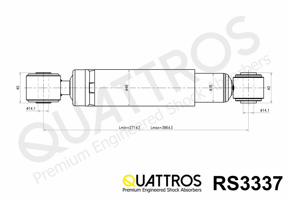 DAVID VASCO RS3337 QUATTROS Ammortizzatore