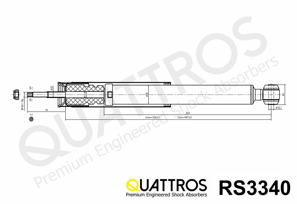 DAVID VASCO RS3340 QUATTROS Ammortizzatore