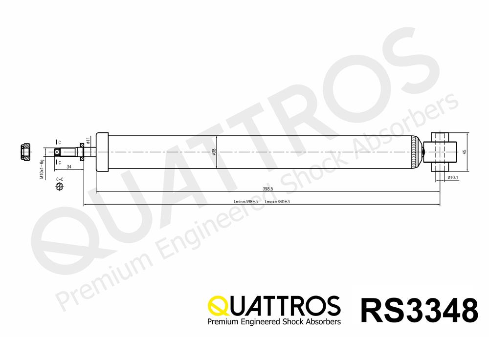 DAVID VASCO RS3348 QUATTROS Ammortizzatore