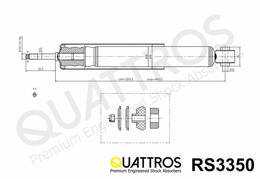 DAVID VASCO RS3350 QUATTROS Shock Absorber