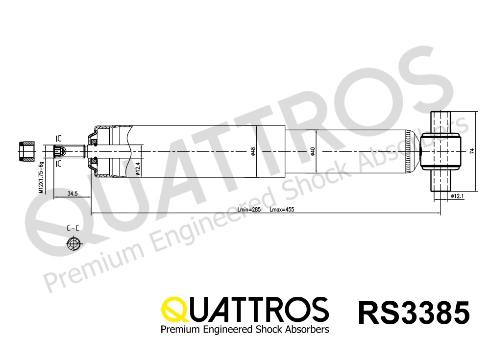 DAVID VASCO RS3385 QUATTROS Shock Absorber
