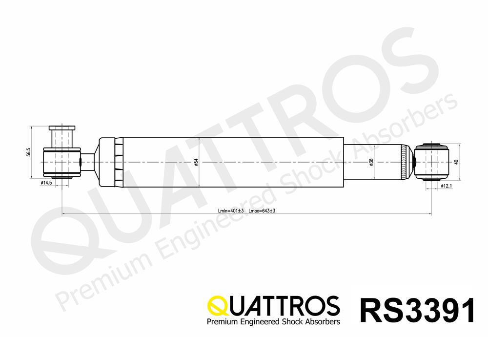 DAVID VASCO RS3391 QUATTROS Shock Absorber