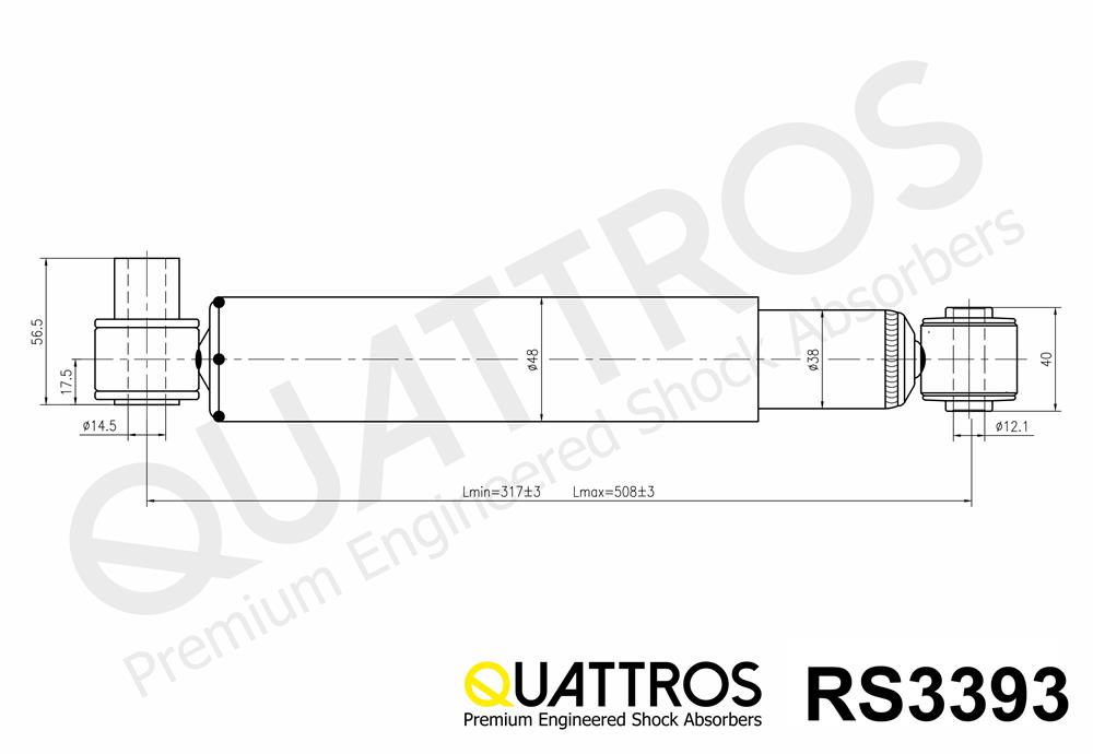 DAVID VASCO RS3393 QUATTROS Shock Absorber