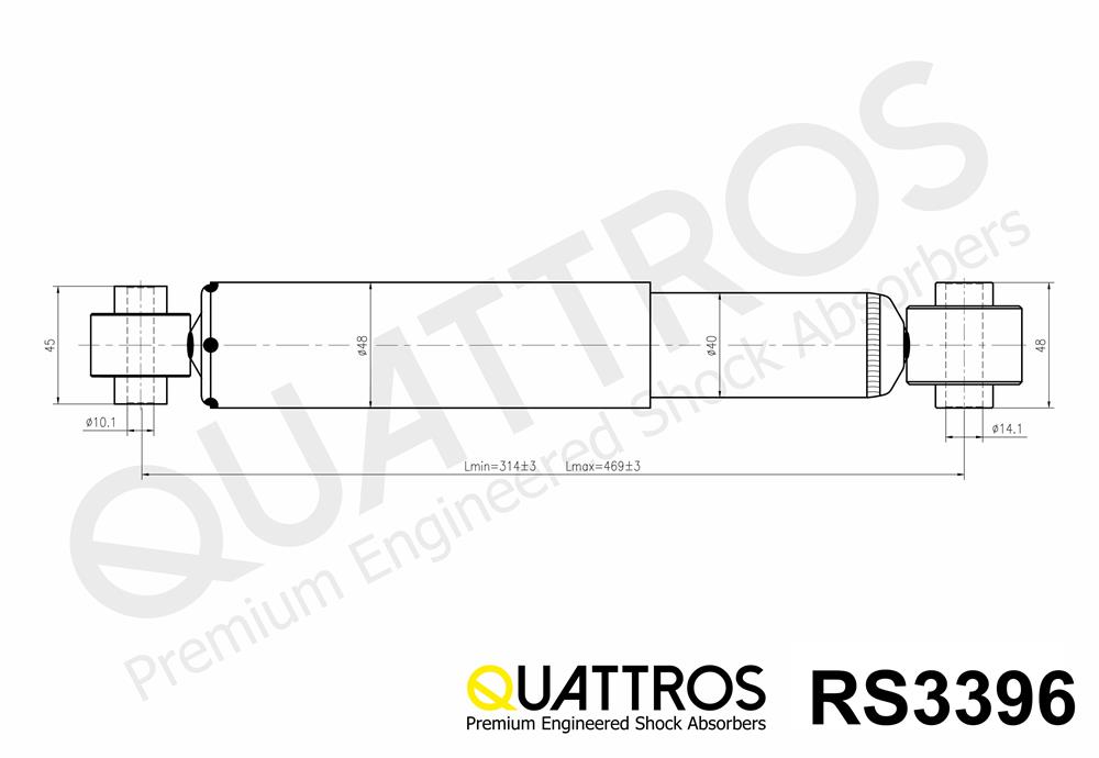 DAVID VASCO RS3396 QUATTROS Shock Absorber