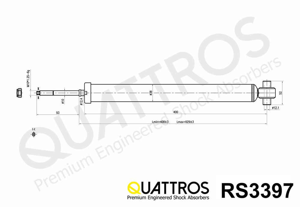 DAVID VASCO RS3397 QUATTROS Shock Absorber