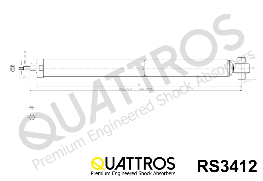 DAVID VASCO RS3412 QUATTROS Shock Absorber