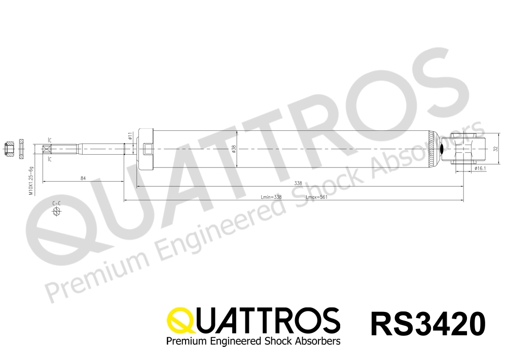 DAVID VASCO RS3420 QUATTROS Shock Absorber