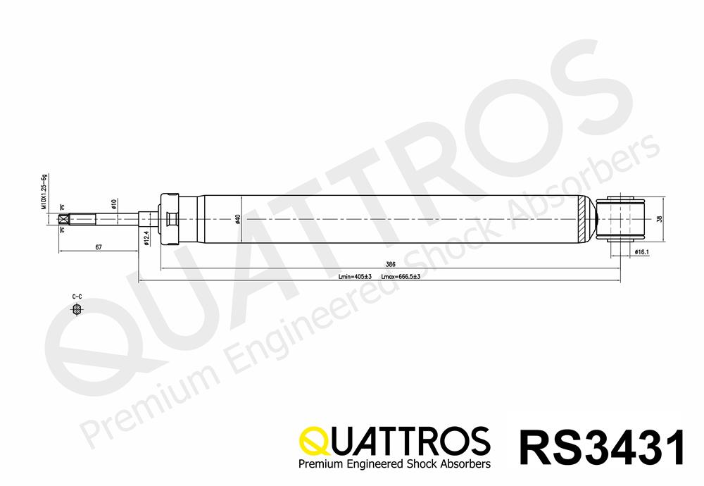 DAVID VASCO RS3431 QUATTROS Shock Absorber
