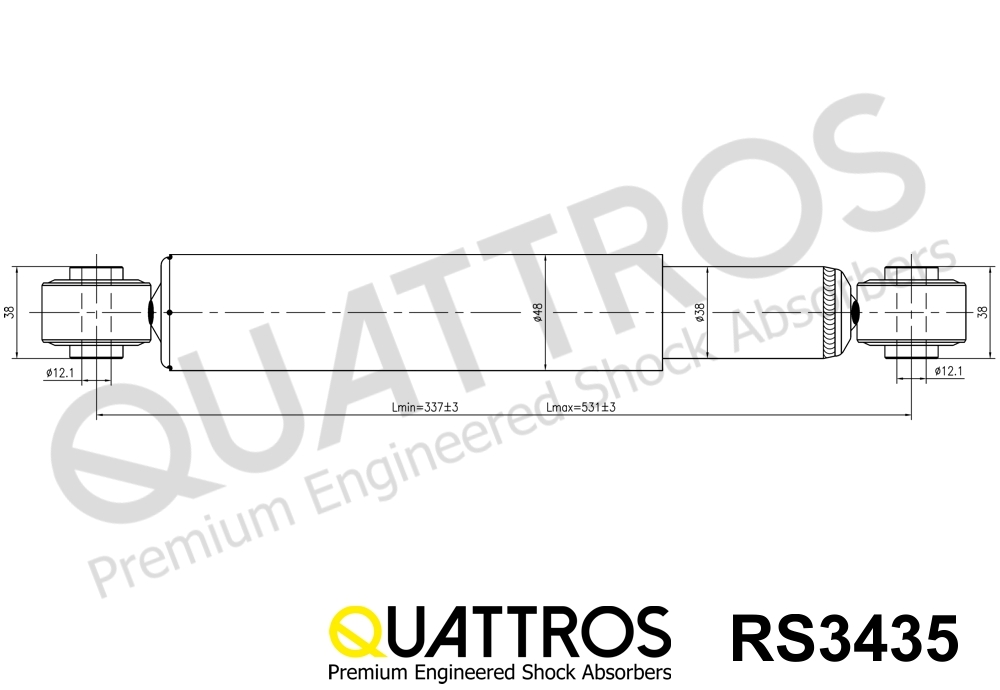 DAVID VASCO RS3435 QUATTROS Shock Absorber
