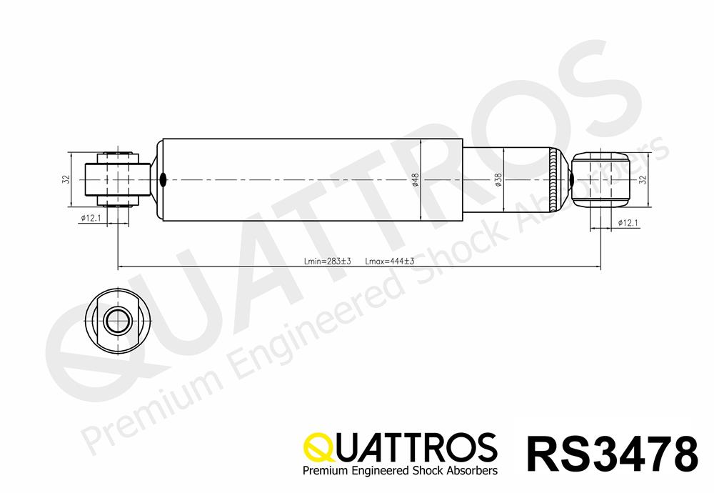 DAVID VASCO RS3478 QUATTROS Shock Absorber