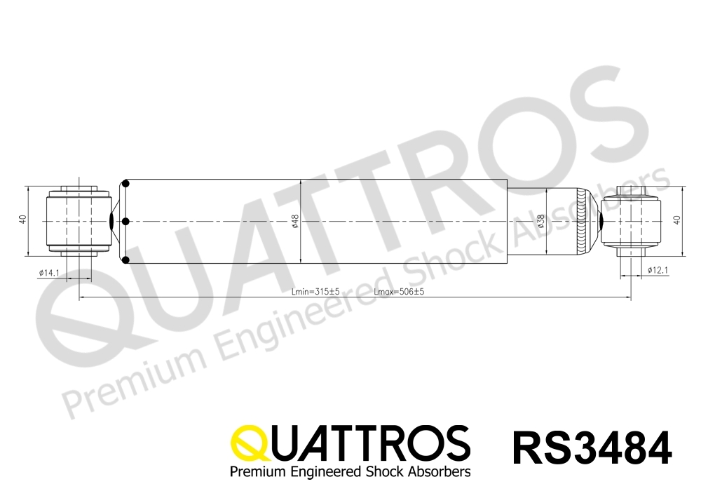 DAVID VASCO RS3484 QUATTROS Shock Absorber