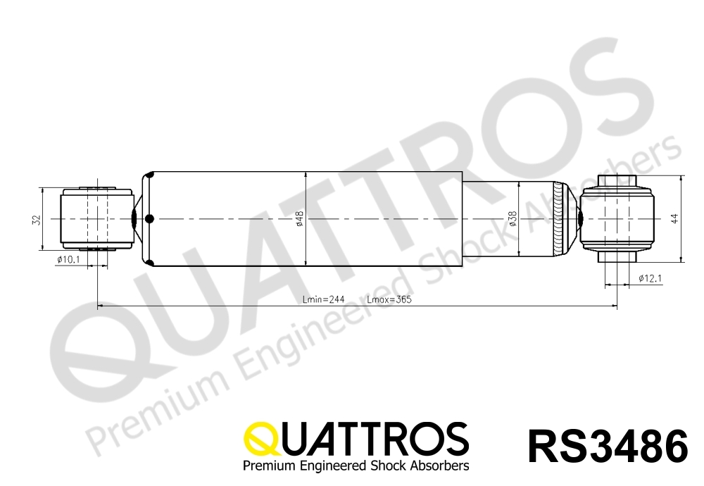 DAVID VASCO RS3486 QUATTROS Shock Absorber