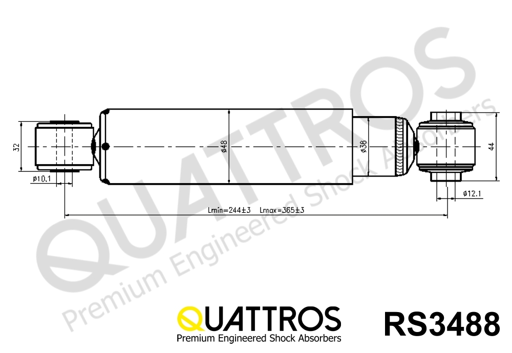 DAVID VASCO RS3488 QUATTROS Shock Absorber