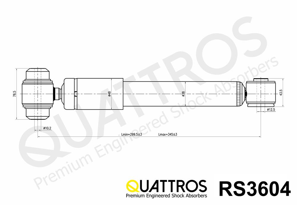 DAVID VASCO RS3604 QUATTROS Shock Absorber
