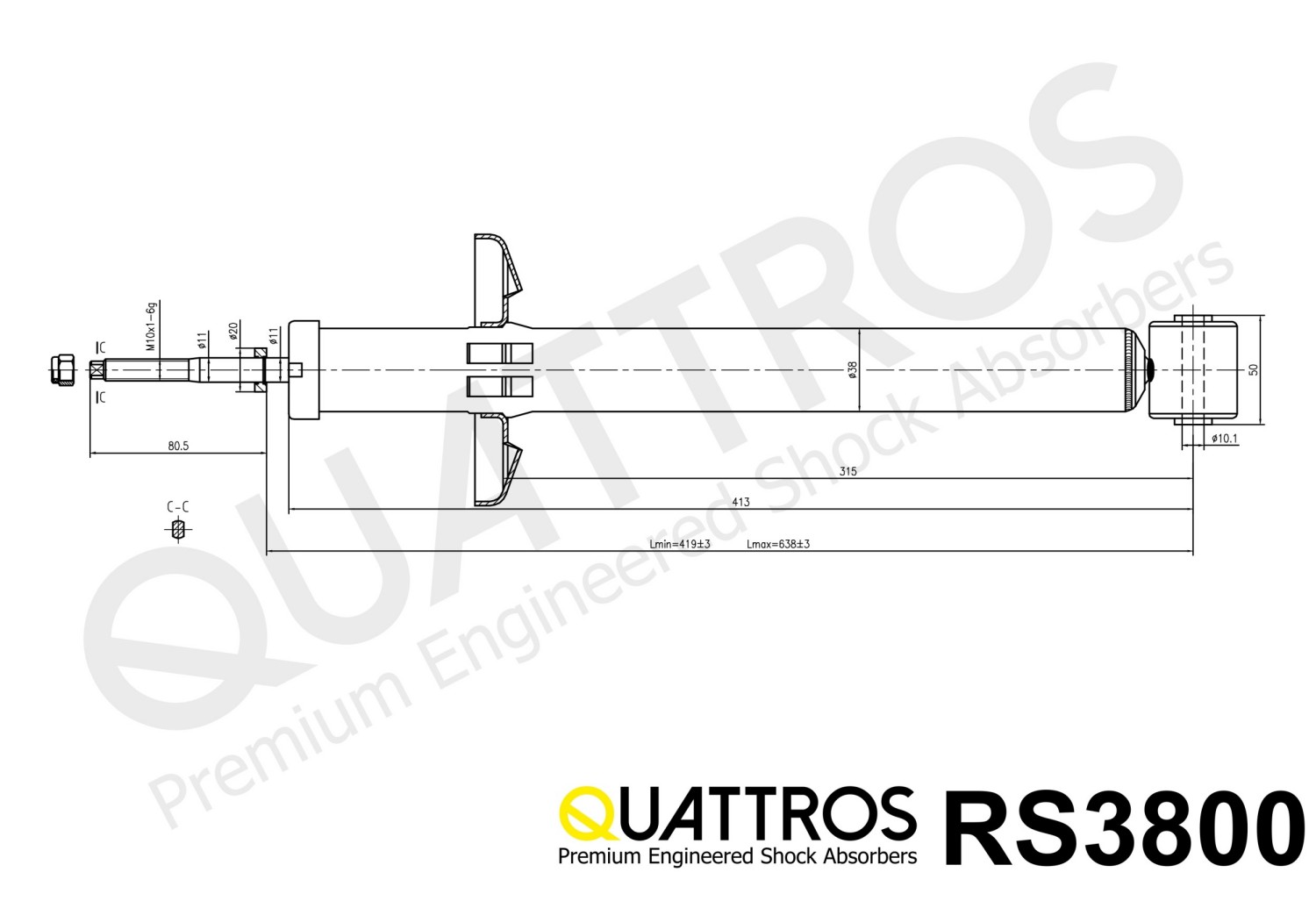 DAVID VASCO RS3800 QUATTROS Shock Absorber