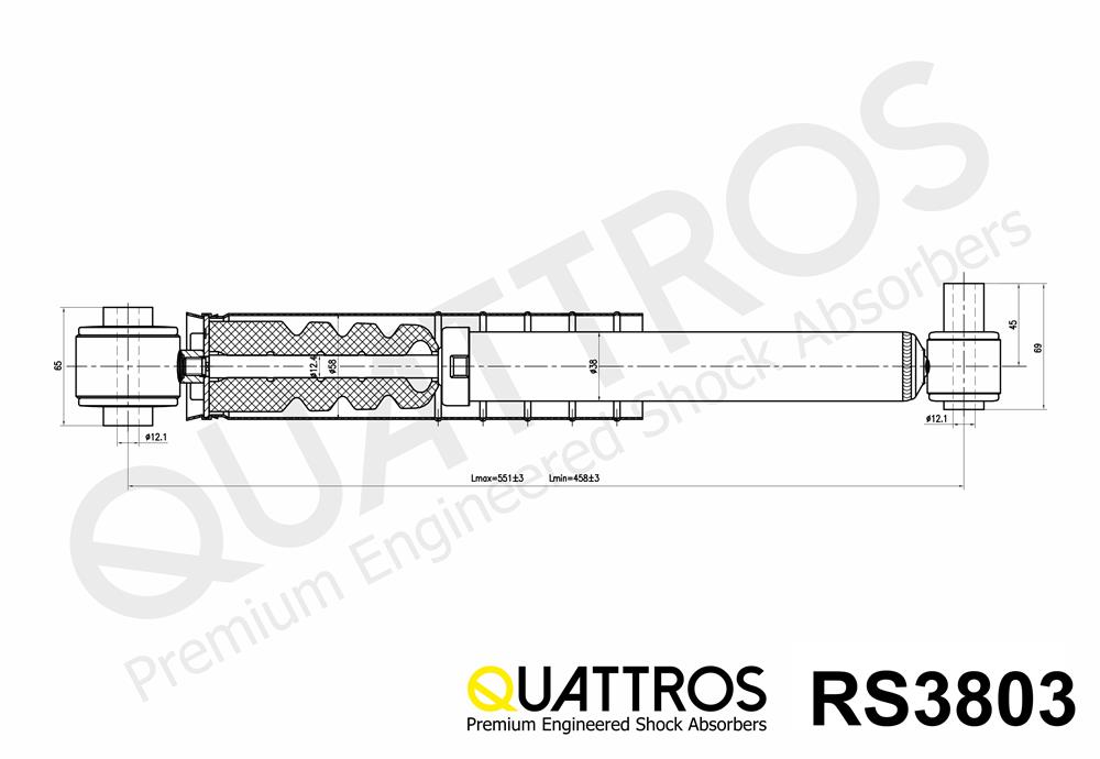 DAVID VASCO RS3803 QUATTROS Shock Absorber