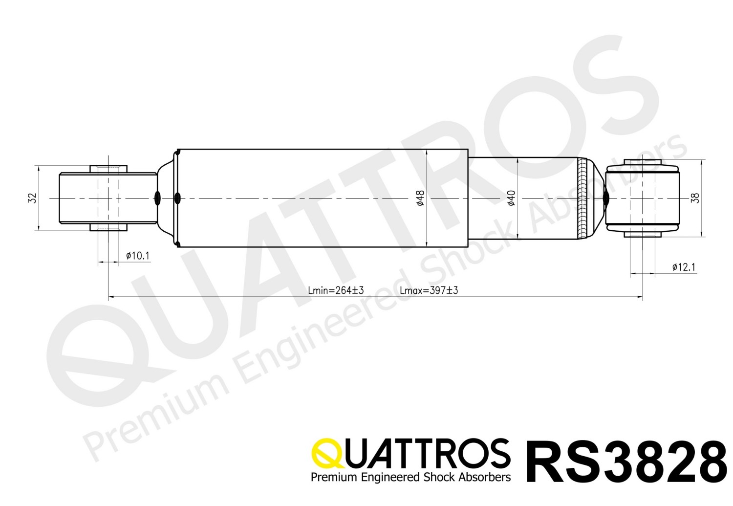 DAVID VASCO RS3828 QUATTROS Shock Absorber