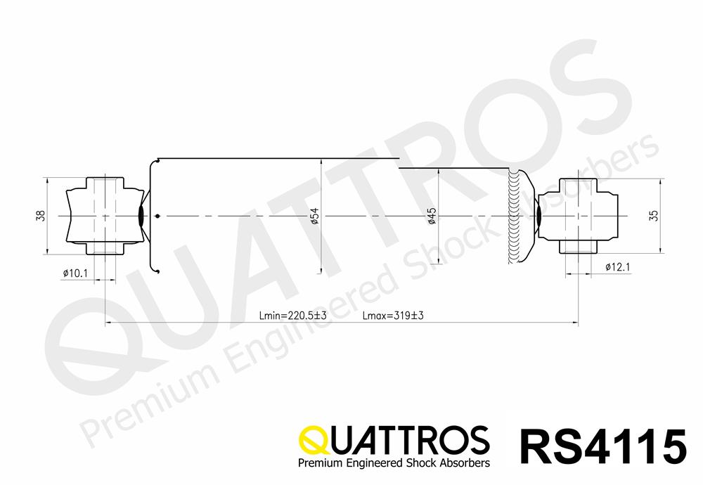 DAVID VASCO RS4115 QUATTROS Shock Absorber