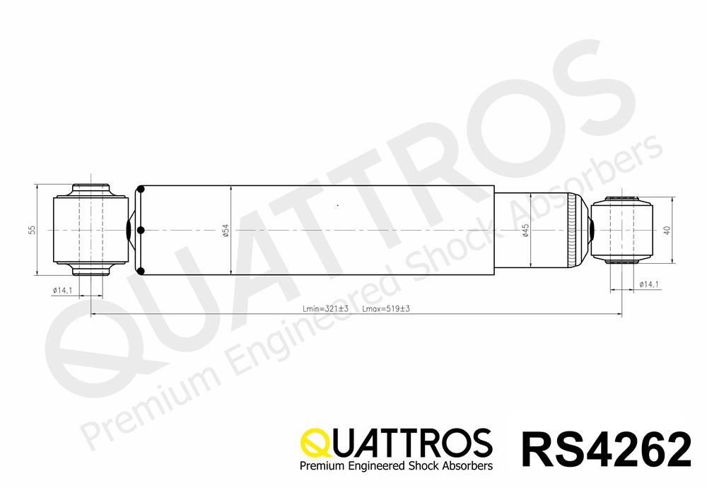 DAVID VASCO RS4262 QUATTROS Shock Absorber